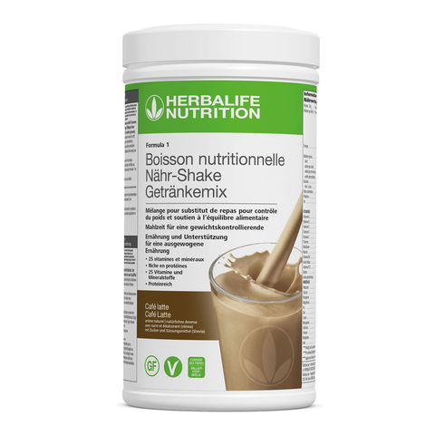 Formula 1 Nouvelle génération - Boisson Nutritionnelle Café Latte 550 g <br> Herbalife Nutrition