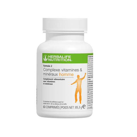 Formula 2 Complexe vitamines et minéraux homme 60 comprimés – 85.3 g <br> Herbalife Nutrition