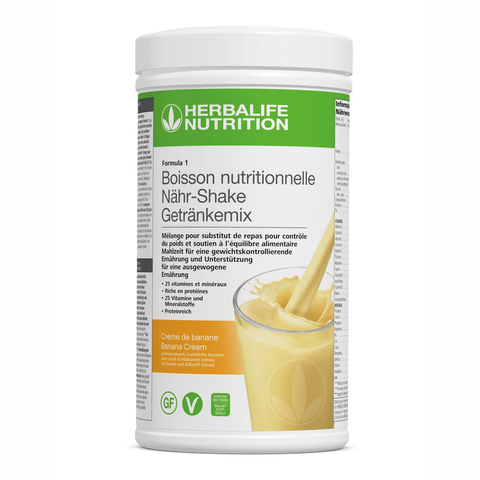 Formula 1 Nouvelle génération - Boisson Nutritionnelle Crème de banane 550 g <br> Herbalife Nutrition
