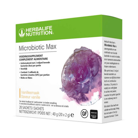Microbiotic Max Vanille 20 sachets de 2g <br> Hergbalife Nutrition