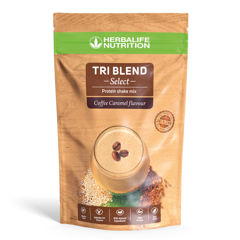 Tri Blend Select – Mélange pour Shake protéiné Café Caramel 600 g <br> Herbalife Nutrition
