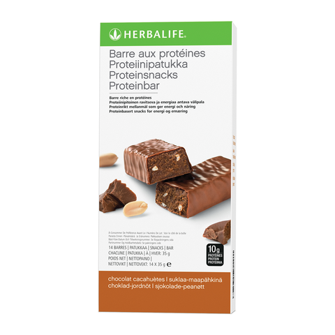 Barres aux Protéines Chocolat cacahuètes 14 barres de 35g <br> Herbalife Nutrition